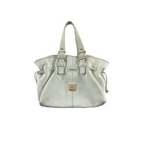 Dooney & Bourke White Pebble Grain Leather Chiara Bag - OS
